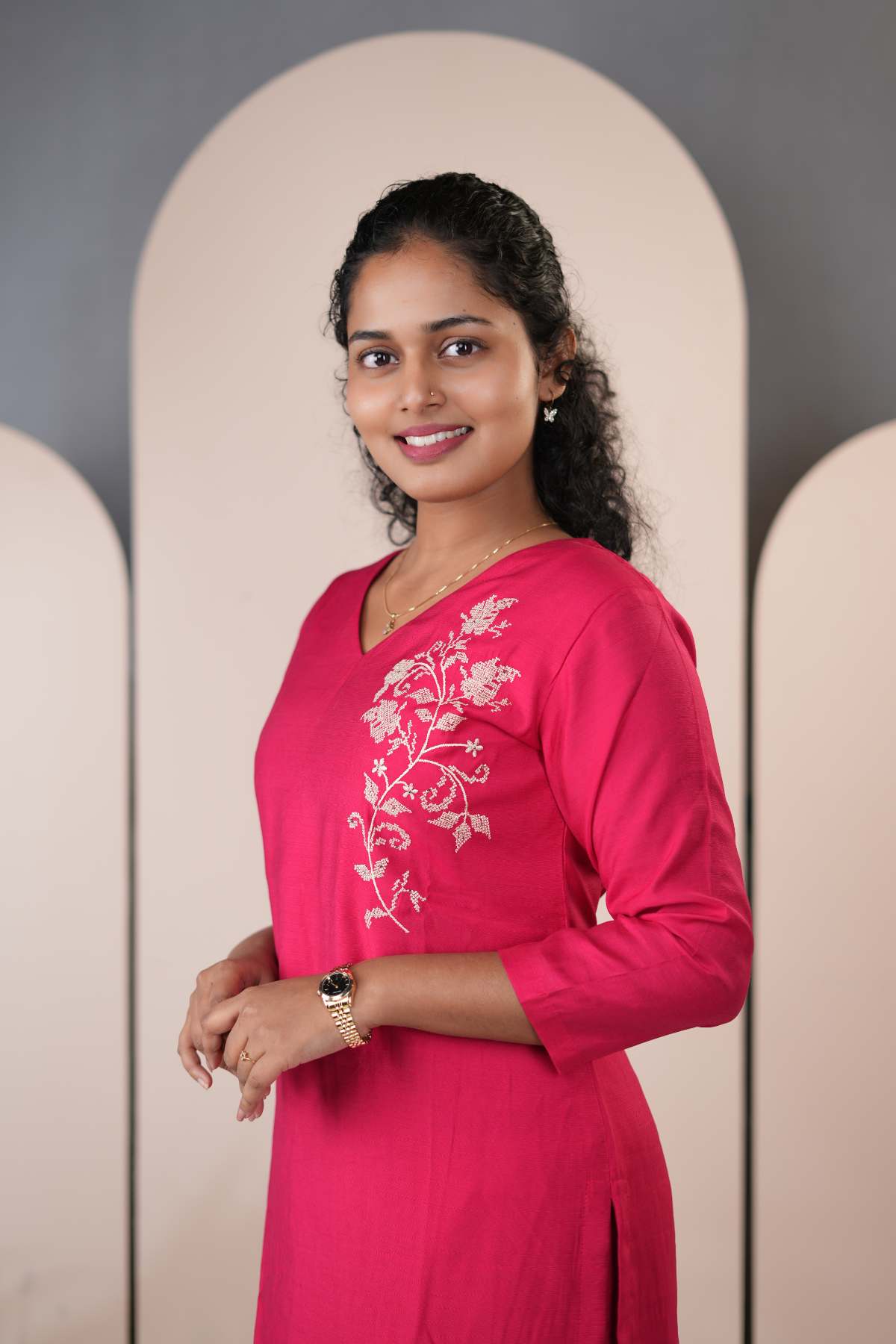 Silk Embroidered Co-ord – LB007