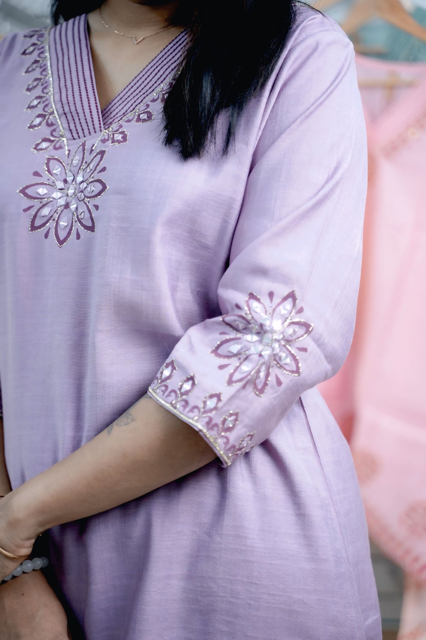 Trendy women silk coord set for casual and festive occasions