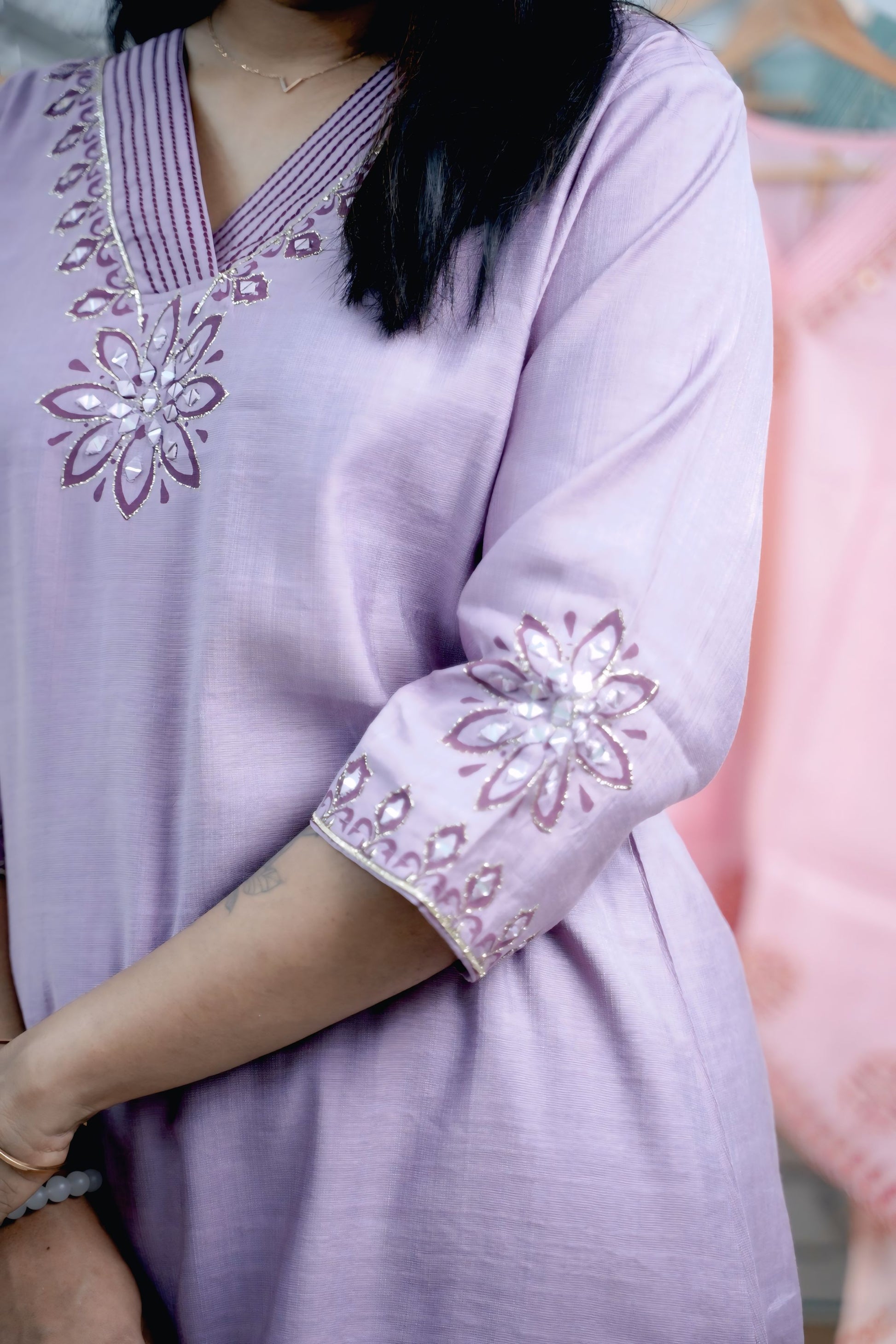 Trendy women silk coord set for casual and festive occasions