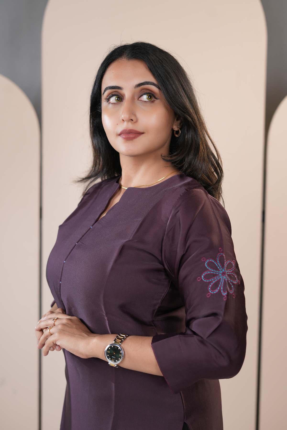 Scallop Neck Kurti – LB008