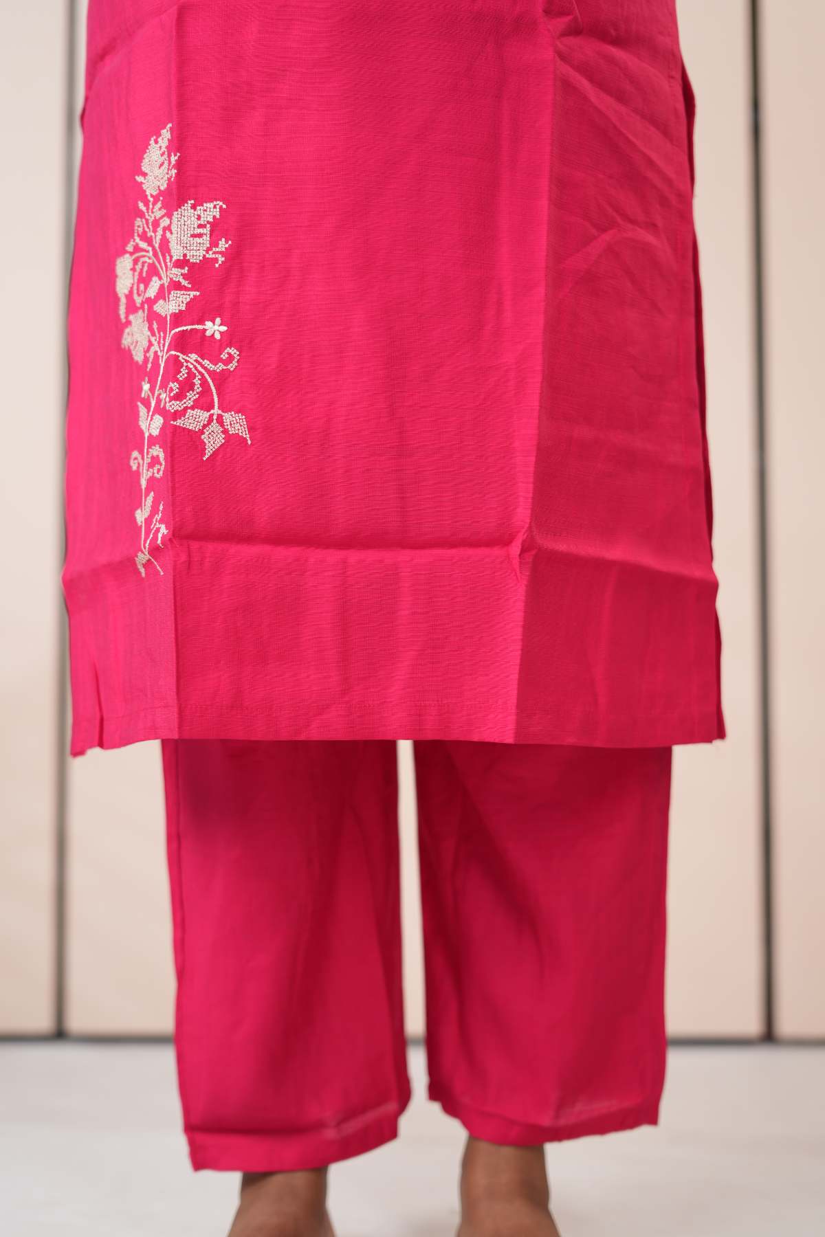 Silk Embroidered Co-ord – LB007