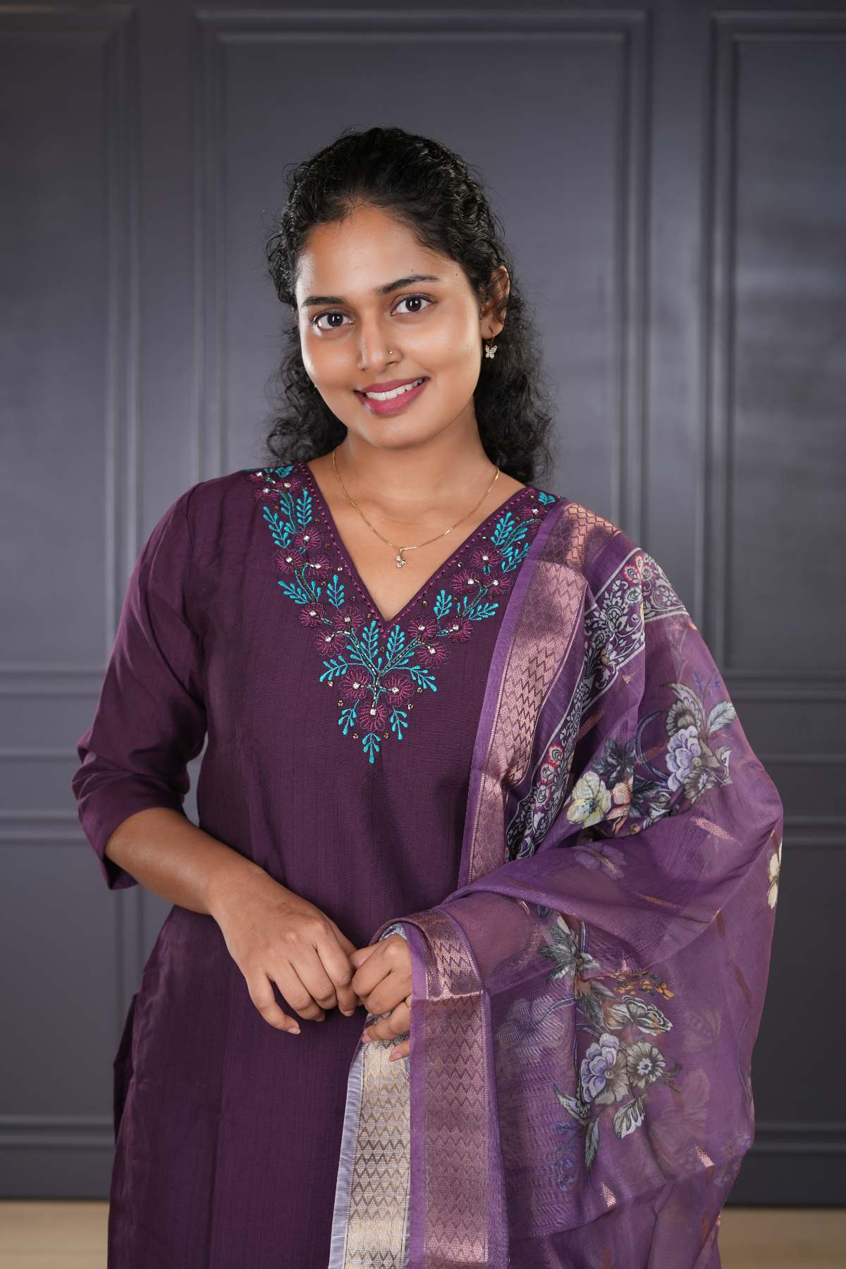 Silk Churidar Set – LB002