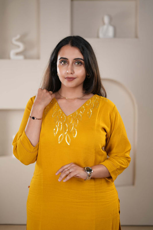 Milano V-Neck Kurti – LB005